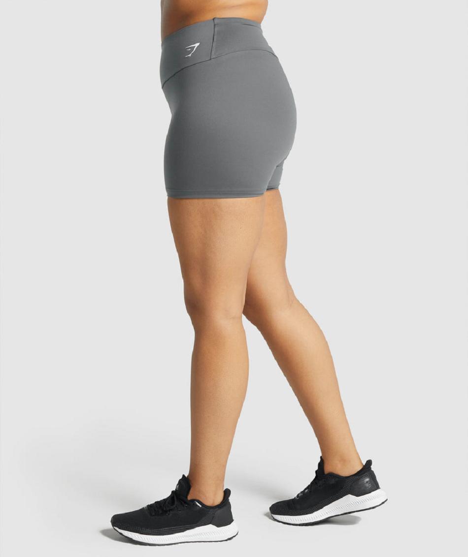 Pantalones Cortos Gymshark Entrenamiento Mujer Gris | CO 2706VRW